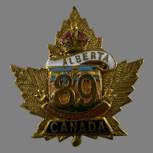 WWI - 89th Canadian Battalion (Alberta) Sweetheart Badge
