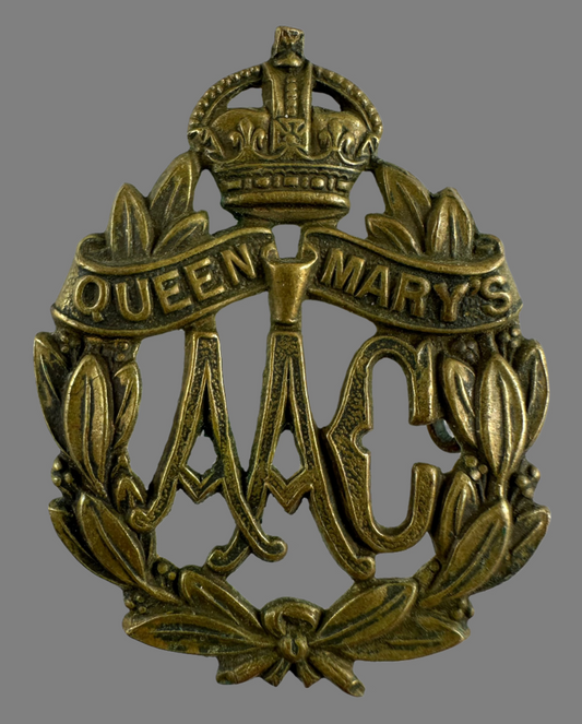 British WWI - Queen Mary's Army Auxiliary Corps Cap Badge