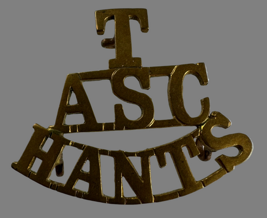 British WWI  - Army Service Corps Hampshire Territorial Brigade Shoulder Title