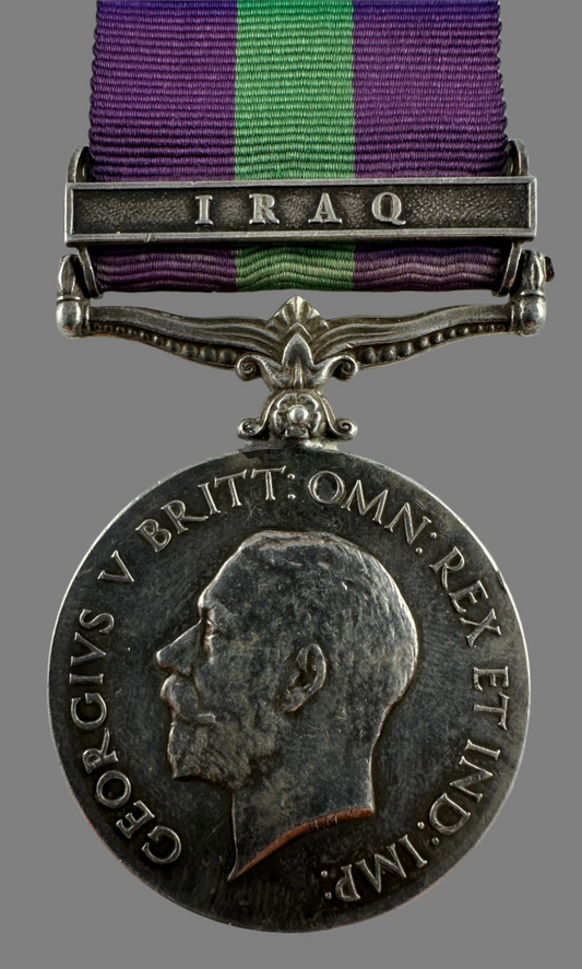 General Service Medal (1918) Iraq -  Northumberland Fusiliers - Howson