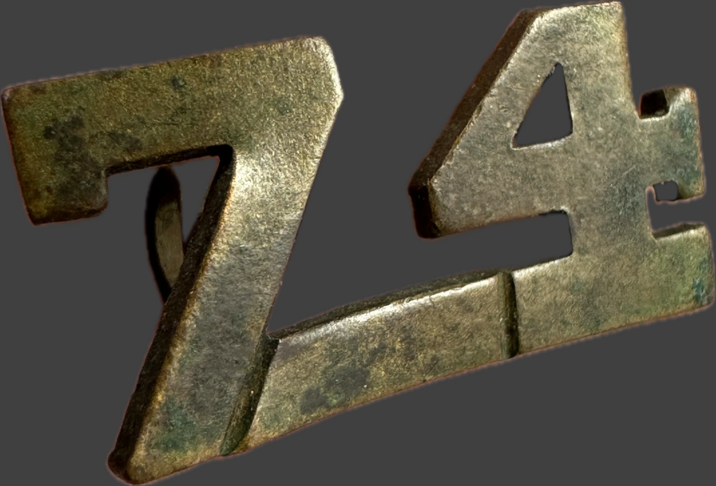 Canadian WWI - 74th Infanty Battalion - Shoulder Numeral