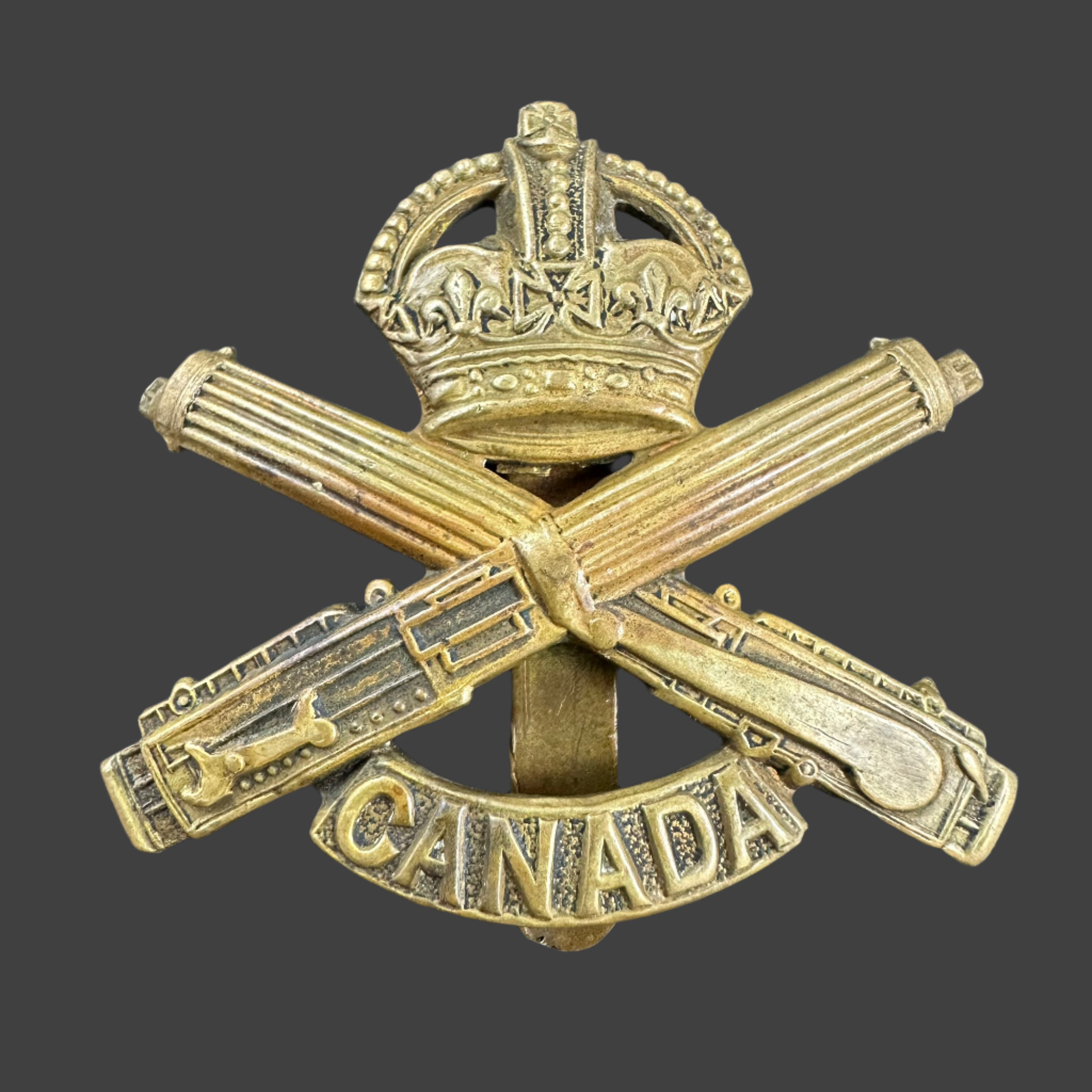 Falanex Cap Canadian WWI - Canadian Machine Gun Corps Cap Badge – Phalanx Militaria