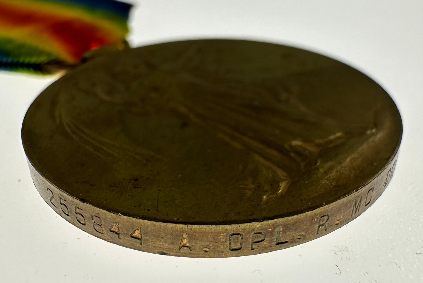 WWI Victory Medal - 1st Canadian Mounted Rifles - McDougall - Wounded