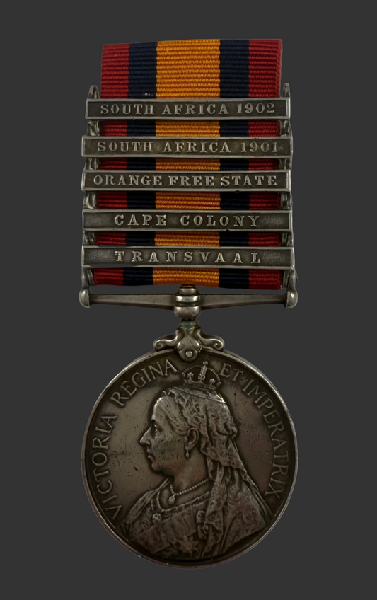 Queen's South Africa Medal - Royal West Kent Mounted Infantry - Wounded - Archer