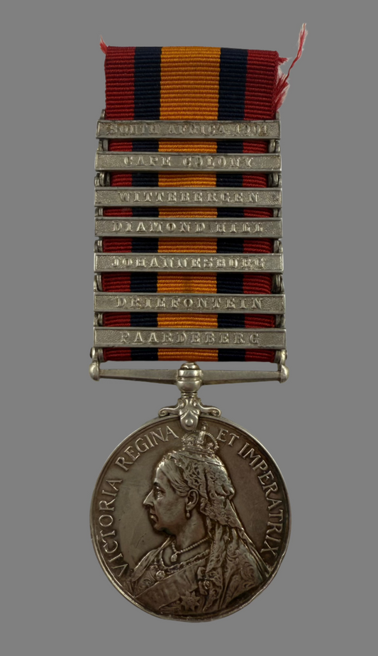 Queen's South Africa Medal - 10th Hussars - Harding - KIA 1916 in Canadian Expeditionary Force