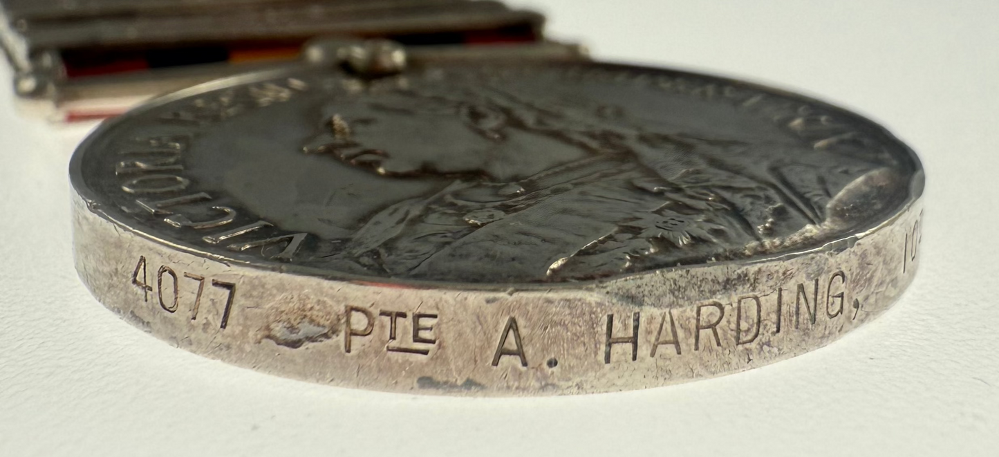 Queen's South Africa Medal - 10th Hussars - Harding - KIA 1916 in Canadian Expeditionary Force