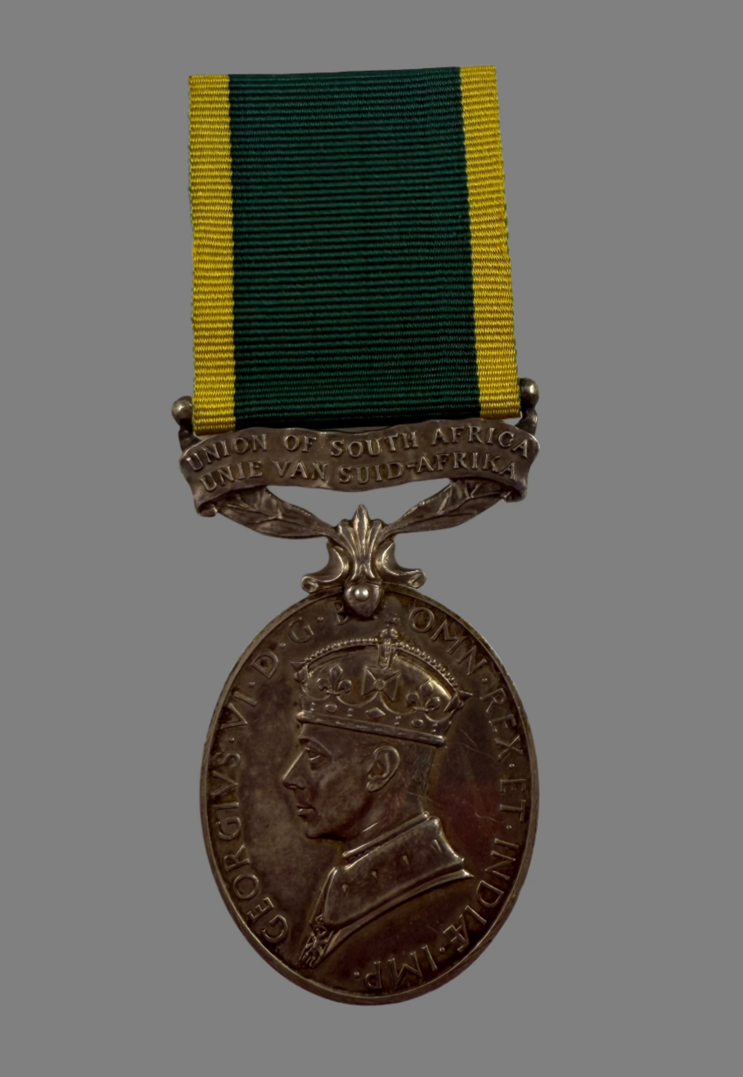 WWII South Africa - Efficiency Medal - Royal Natal Carbineers - Forbes