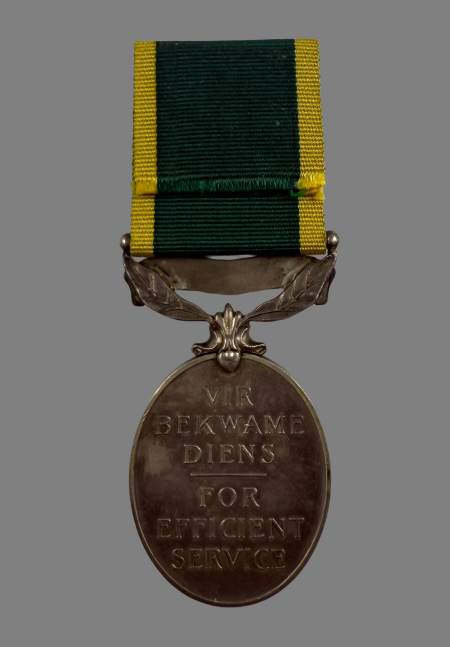 WWII South Africa - Efficiency Medal - Royal Natal Carbineers - Forbes