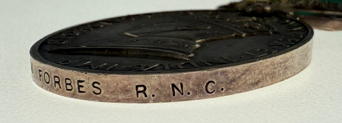 WWII South Africa - Efficiency Medal - Royal Natal Carbineers - Forbes