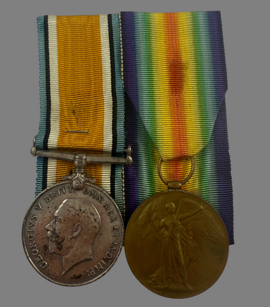 WWI Medal Pair to Canadian Army Veterinary Corps (CAVC) - Lear