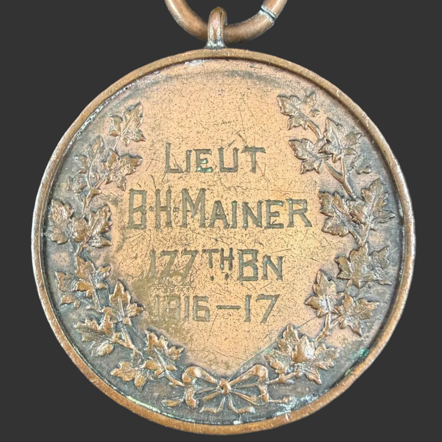Canadian – WWI – Colonial Auxiliary Forces Long Service Medal and Orillia War Recognition Medal – Simcoe Foresters – Mainer