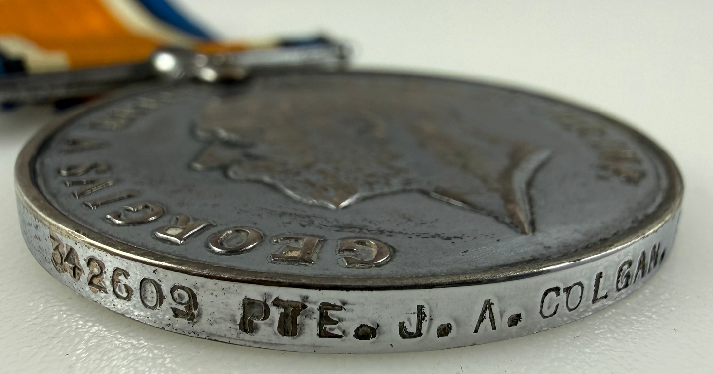 Canadian – WWI – British War Medal – 2nd Canadian Tank Battalion – Colgan