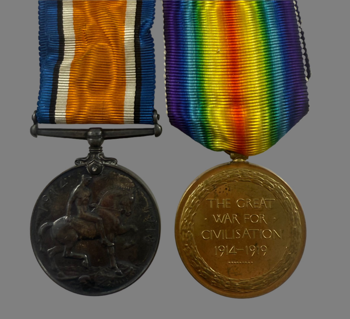 WWI Medal Pair to Canadian Officer - Major R. B. Jennings