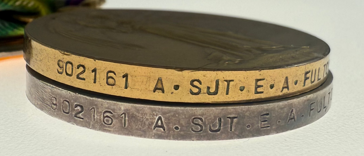 WWI Medal Pair - 25th Canadian Infantry Battalion - Fulton - Underage