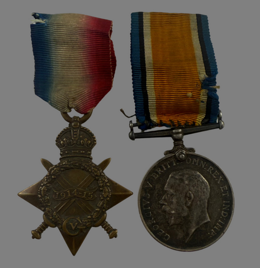 WWI 1914-15 Star and British War Medal to Army Service Corps - Gladwell