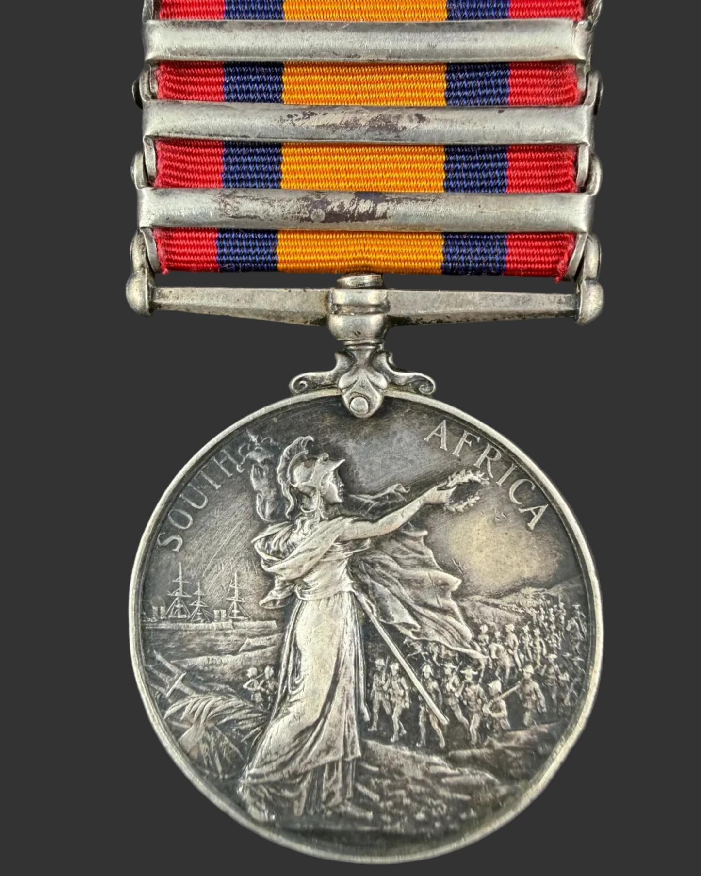 British - Pre-WWI - Queen’s South Africa Medal - Munster Fusiliers - Dea