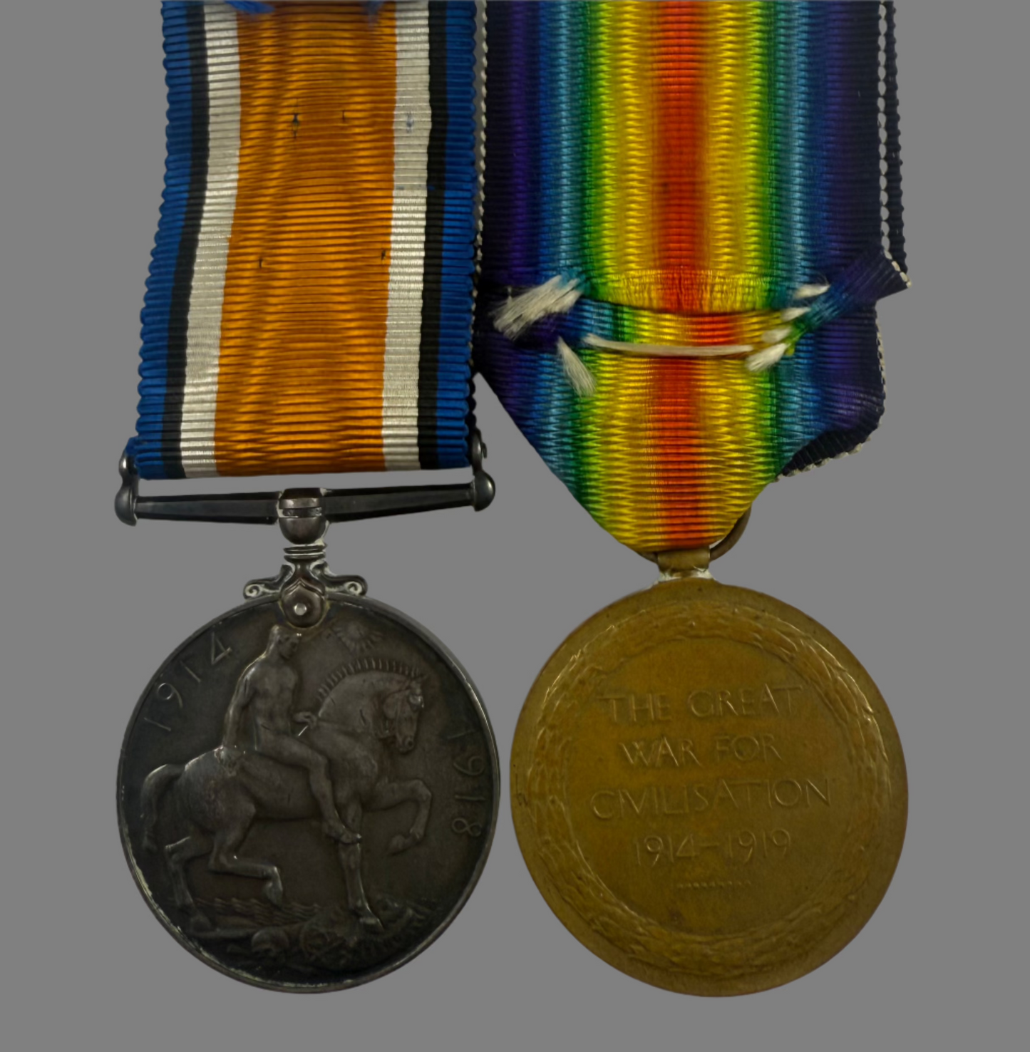 WWI Medal Pair to 13th Canadian Infantry Battalion - Kerr