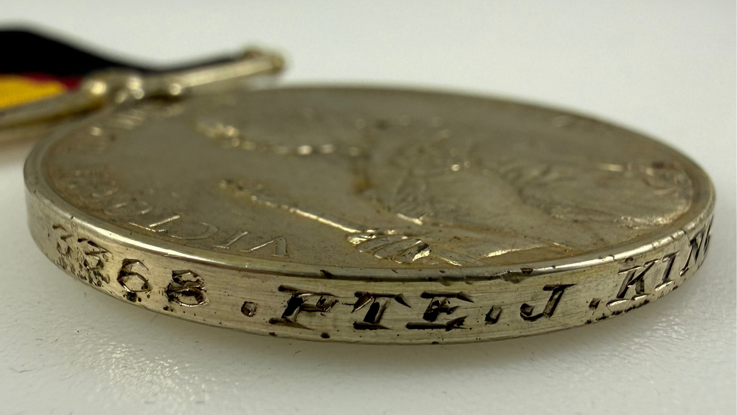 British - Pre-WWI - Queen’s Sudan Medal - Warwickshire Regiment - King