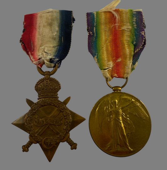 WWI 1914-15 Star and Victory Medal to Royal Navy / Royal Australian Navy - Matthews - Emden 1914