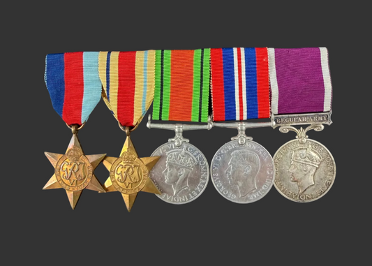 British – WWII – Long Service Medal Group to Officer – Royal Armoured Corps - Johnson