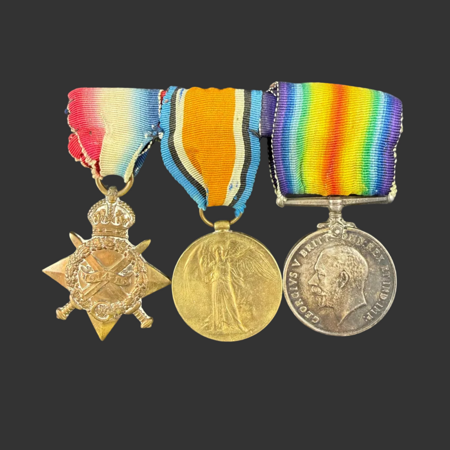 Canadian – WWI – 1914-15 Medal Trio – 4th Canadian Infantry Battalion – Rider