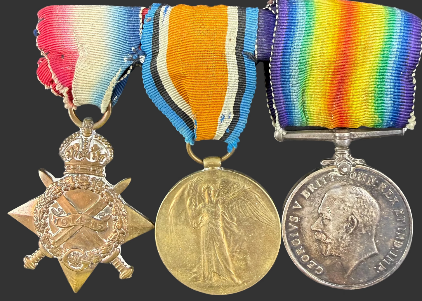 Canadian – WWI – 1914-15 Medal Trio – 4th Canadian Infantry Battalion – Rider