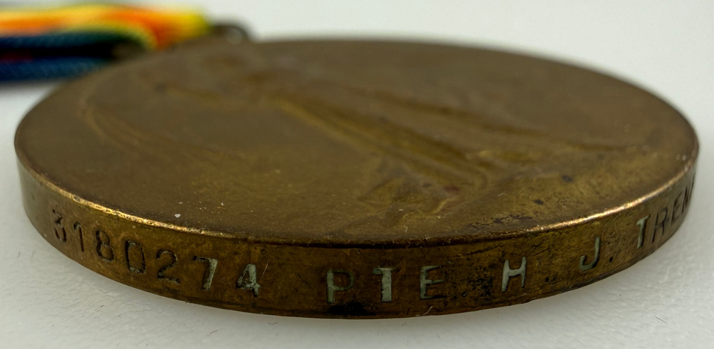 Canadian – WWI – Victory Medal – Royal Canadian Regiment – Trenholm