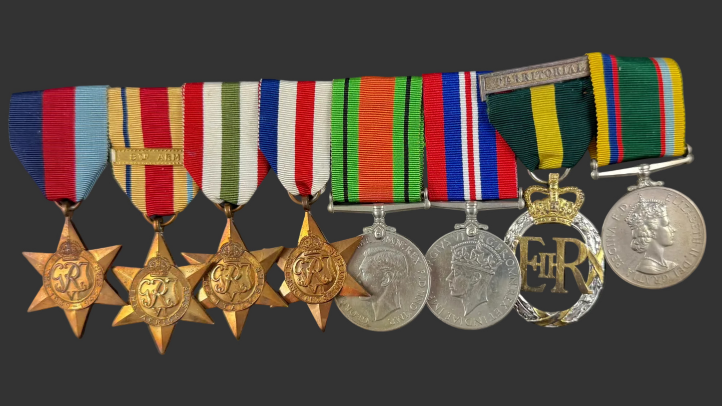 British – WWII – Long Service Medal Group – Royal Signals – Cadet Forces – Walton