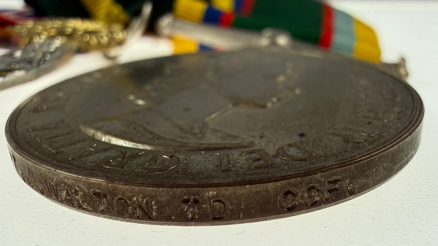 British – WWII – Long Service Medal Group – Royal Signals – Cadet Forces – Walton