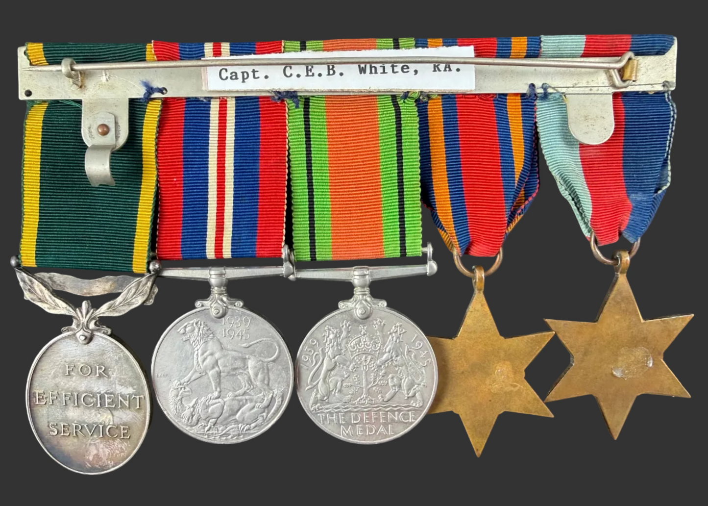 British – WWII – Long Service Medal Group – Royal Signals late Royal Artillery  – Mentioned in Despatches – White