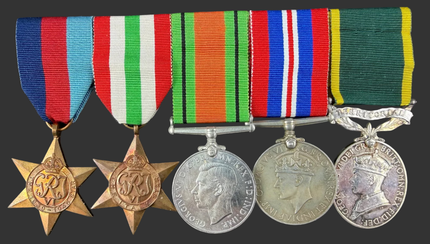 British – WWII – Long Service Medal Group – Royal Artillery – Mentioned in Despatches – Innes-Ker