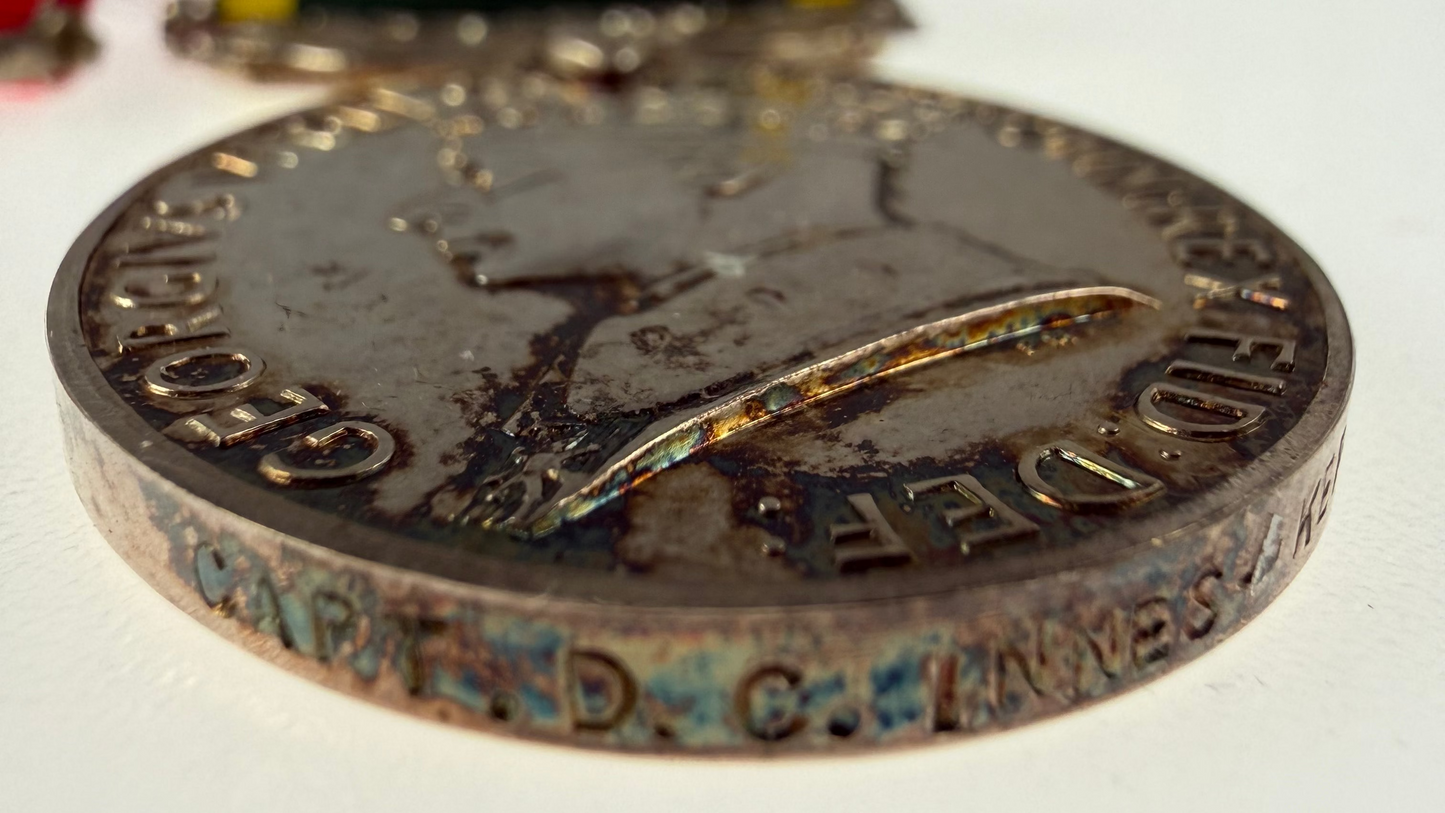 British – WWII – Long Service Medal Group – Royal Artillery – Mentioned in Despatches – Innes-Ker