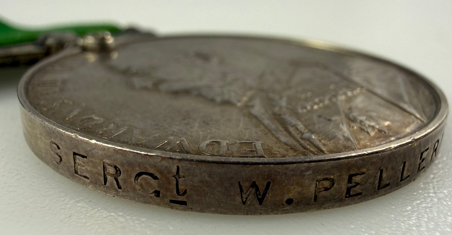 Canadian – Pre-WWI  – Colonial Auxiliary Forces Long Service Medal – 61st Regiment (Montmagny) – Pellerin