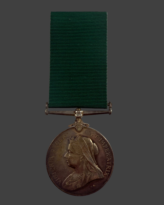 Victorian - Colonial Auxiliary Forces Long Service Medal to 40th (Northumberland) Regiment - Clouston