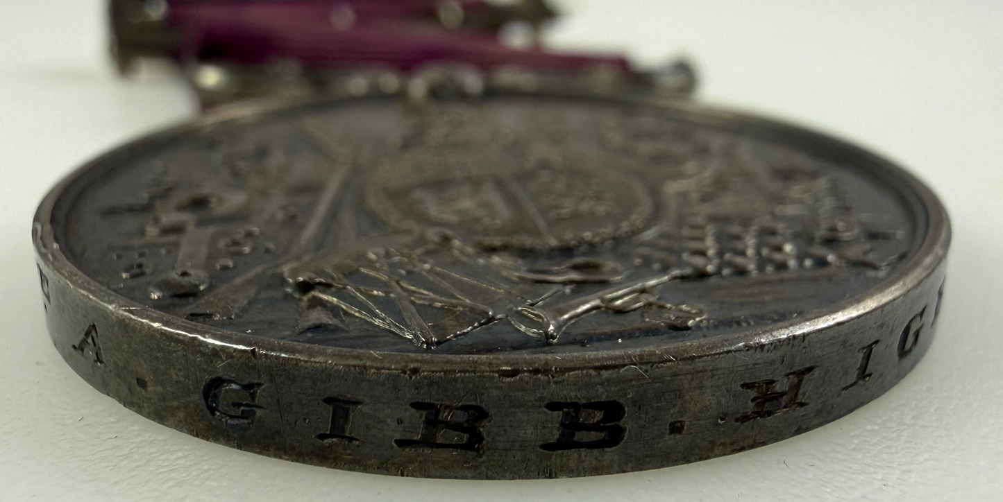 British – Victorian – Long Service and Good Conduct Medal – Highland Light Infantry – Gibb