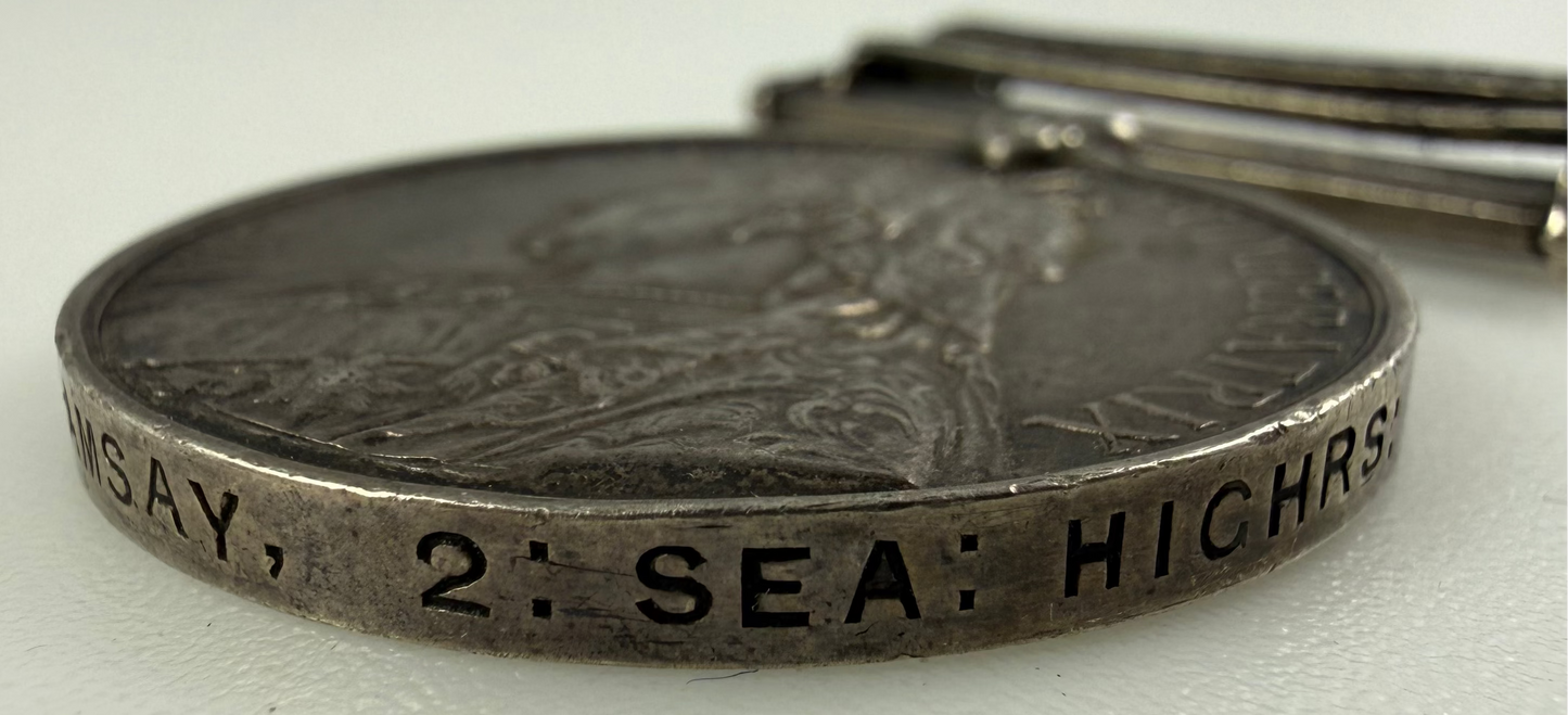 British – Victorian – Queen’s South Africa Medal – Seaforth Highlanders – Wounded - Ramsay