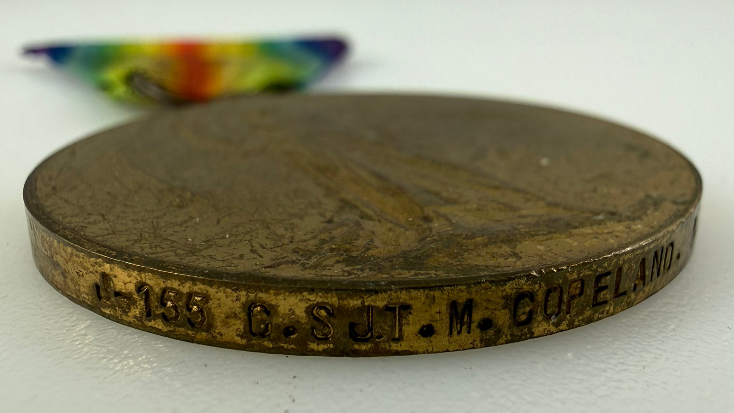 British – WWI – Victory Medal – Jewish Legion – Royal Fusiliers – NCO - Copeland