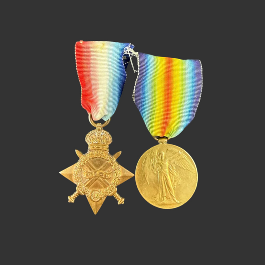 British – WWI – 1914-15 Star / Victory Medal – Royal Irish Fusiliers - Bryan