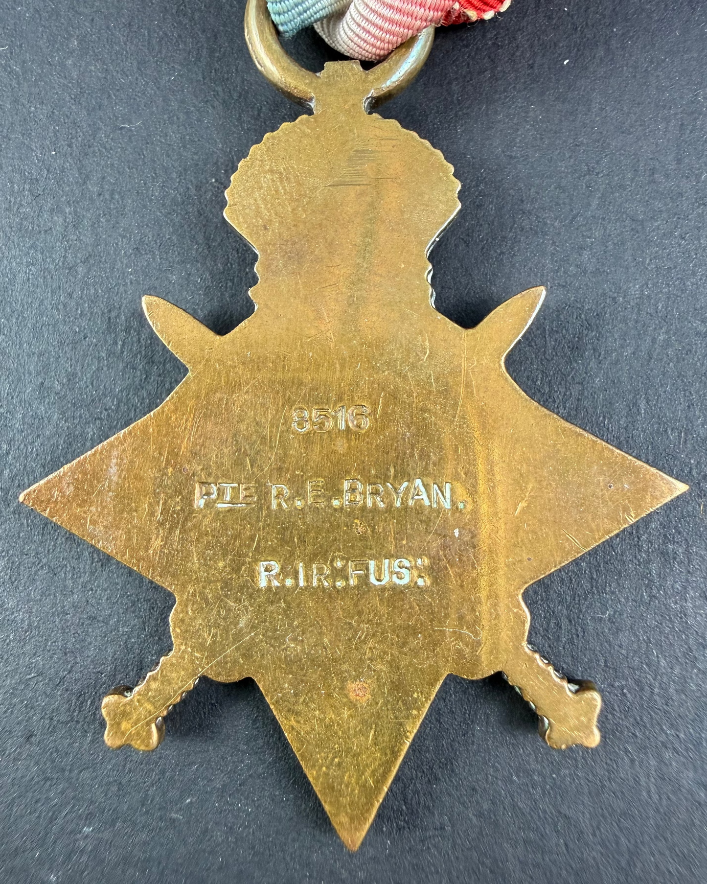 British – WWI – 1914-15 Star / Victory Medal – Royal Irish Fusiliers - Bryan
