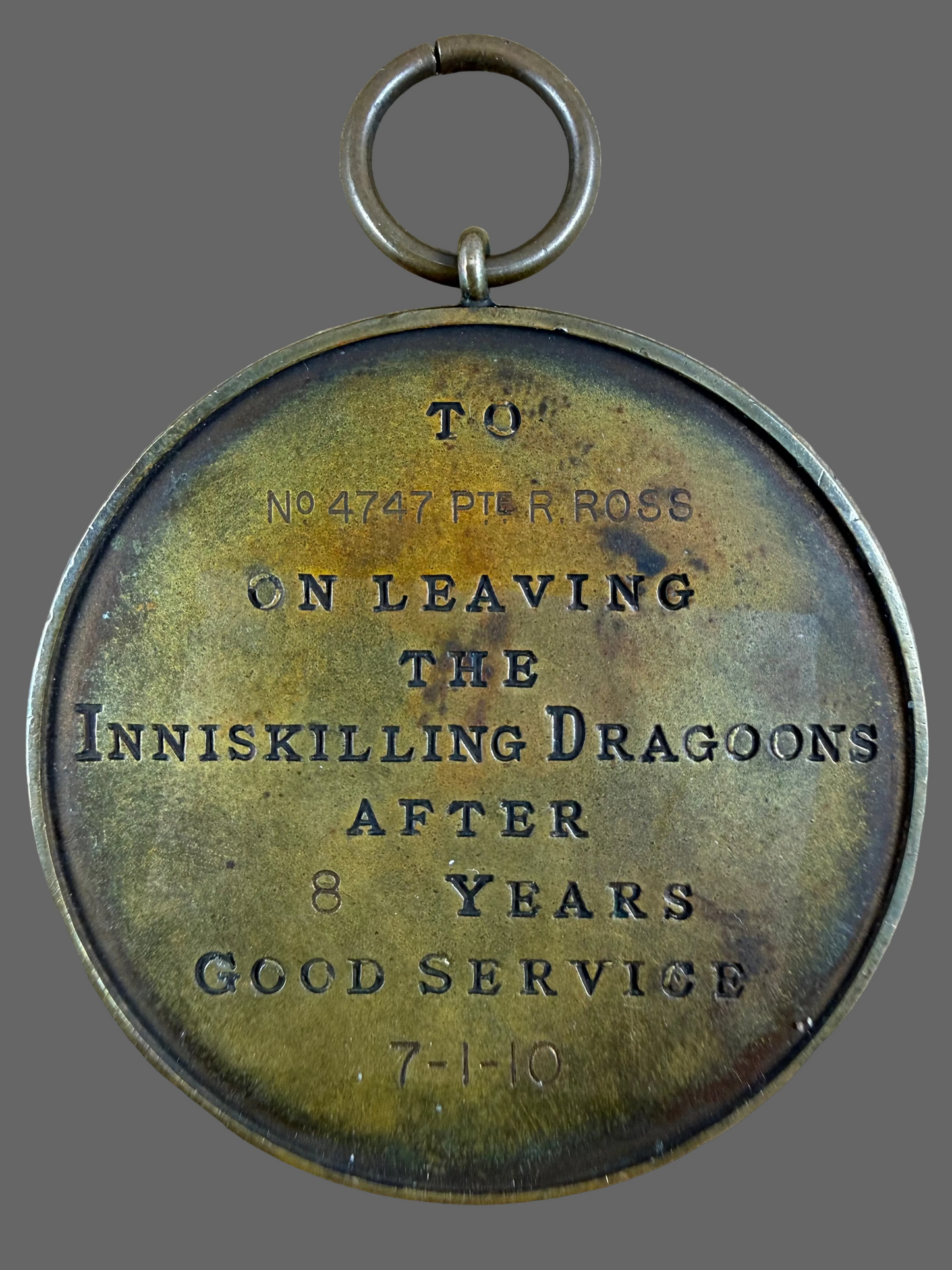 British – Pre-WWI – Inniskilling Dragoons Regimental Medal - Ross