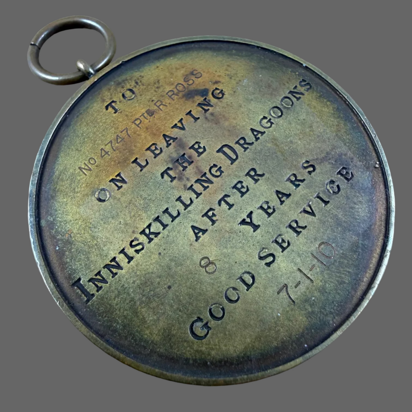 British – Pre-WWI – Inniskilling Dragoons Regimental Medal - Ross