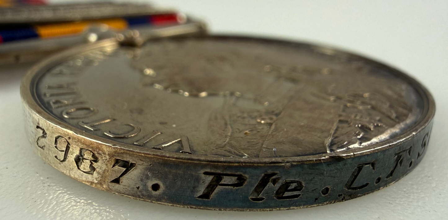 British – Victorian and WWI Medal Group – 14th (King's) Hussars – Wounded Boer War – Shepherd