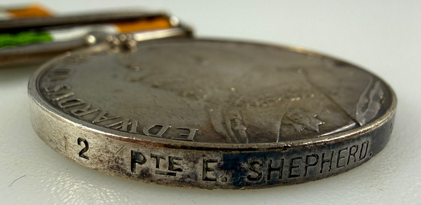 British – Victorian and WWI Medal Group – 14th (King's) Hussars – Wounded Boer War – Shepherd