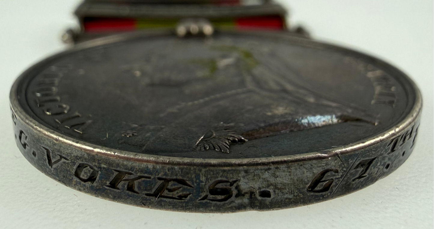 British – Victorian – Afghanistan 1878-80 Medal – 67th (South Hampshire) Regiment - Vokes