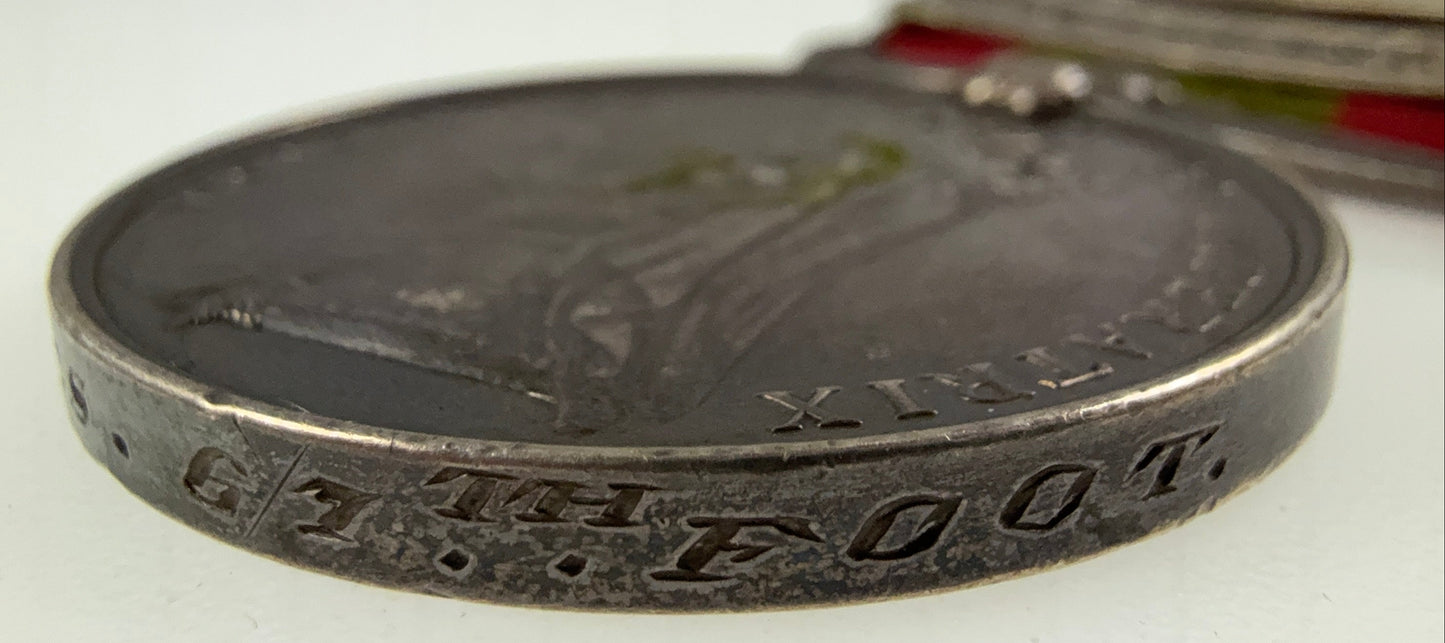 British – Victorian – Afghanistan 1878-80 Medal – 67th (South Hampshire) Regiment - Vokes