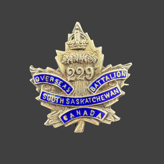 WWI - CEF Sweetheart Pin - 229th Canadian Infantry Battalion (South Saskatchewan)