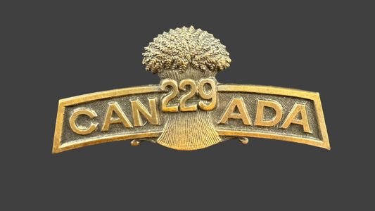WWI - CEF Shoulder Title - 229th Canadian Infantry Battalion (South Saskatchewan)