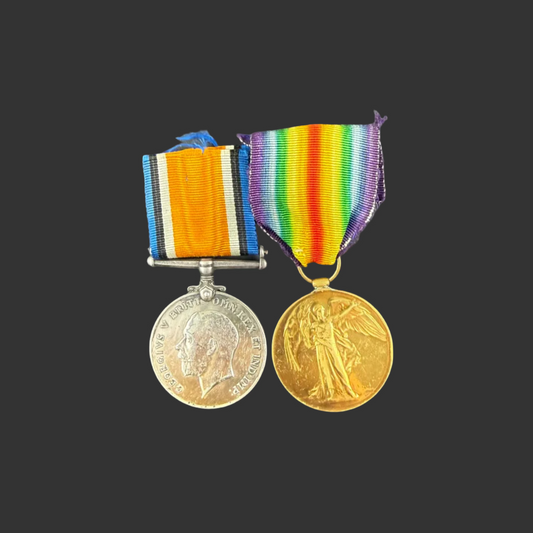 Canadian - WWI - Medal Pair to Canadian Army Medical Corps - McWade - American Citizen