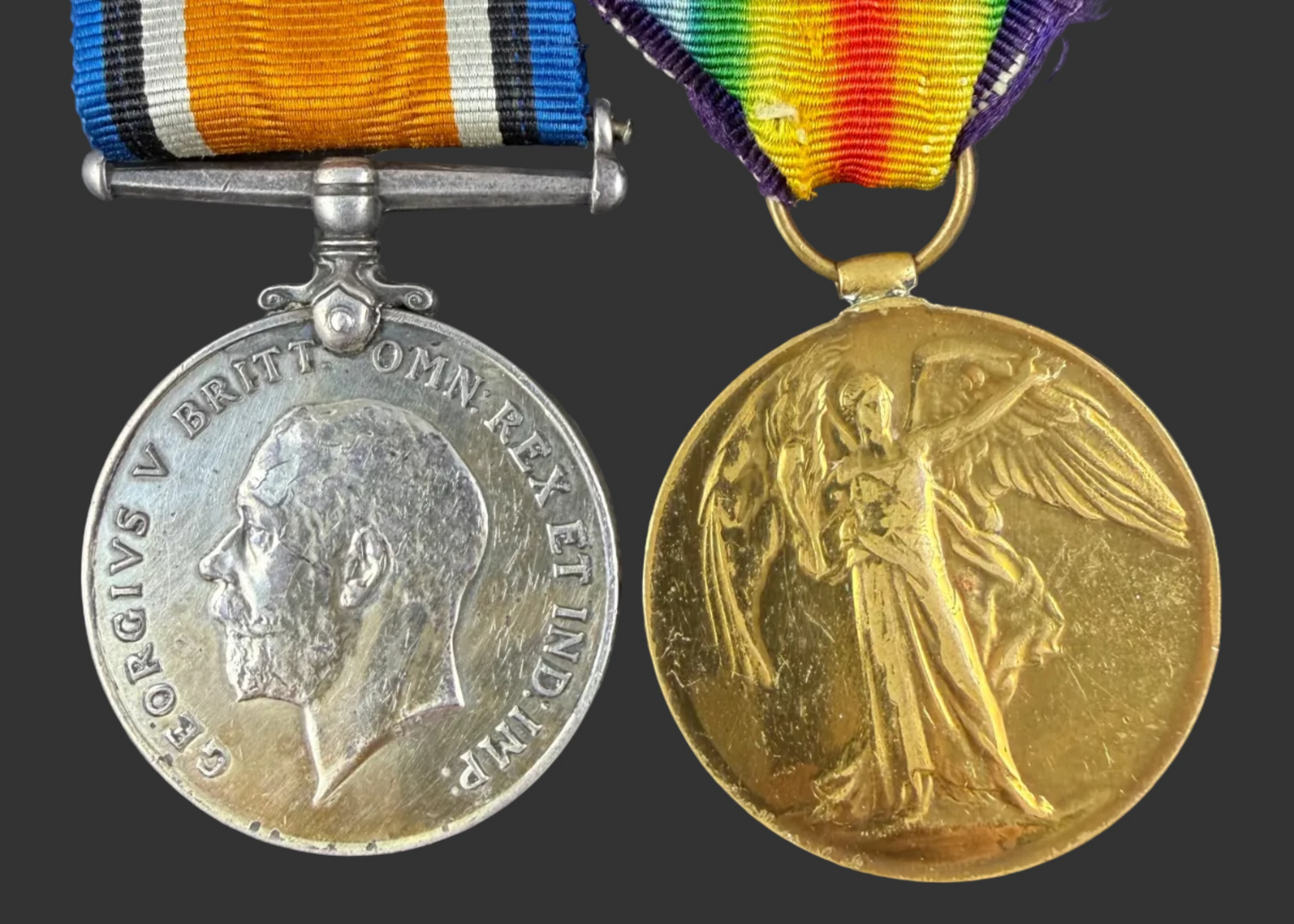 Canadian - WWI - Medal Pair to Canadian Army Medical Corps - McWade - American Citizen