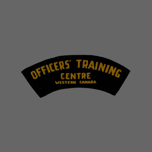 Canadian – WWII - Officers' Training Centre - Western Canada - Cloth Shoulder Title
